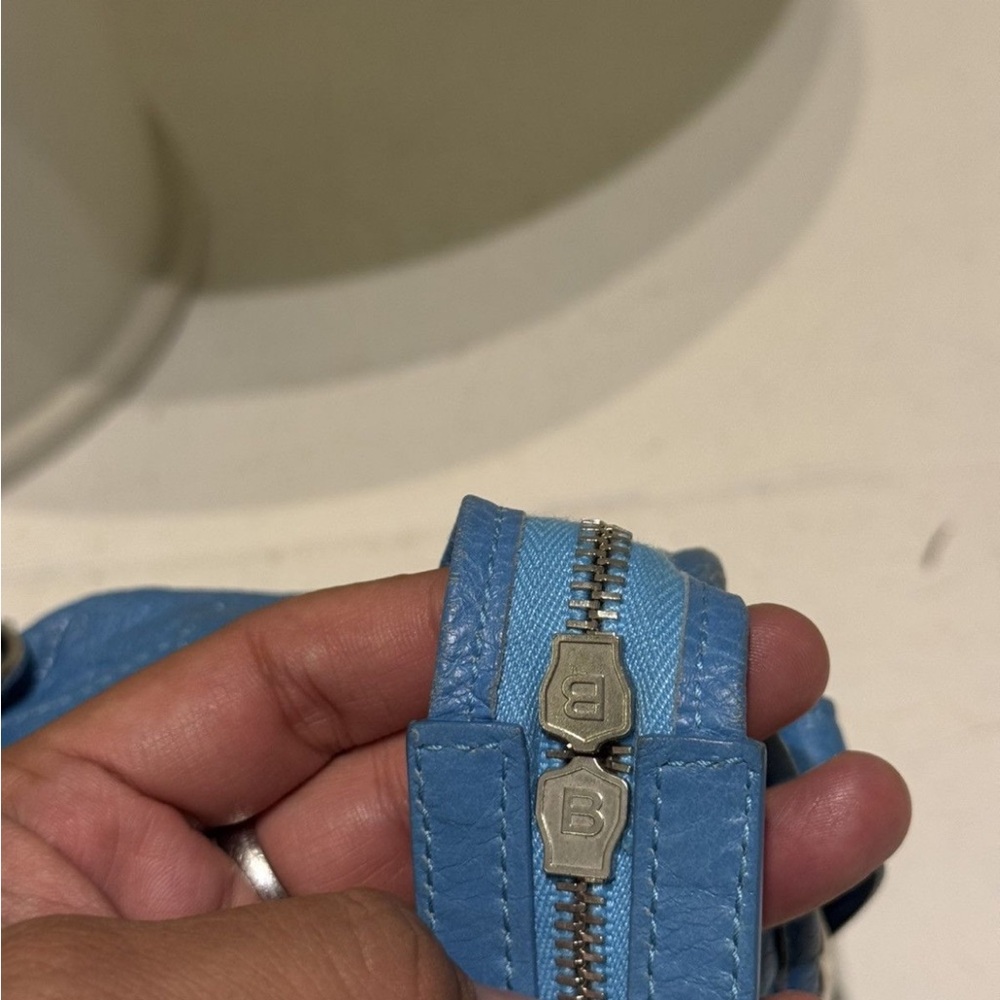 Balenciaga Part Time Le City Blue Leather Bag - Picture 10 of 12